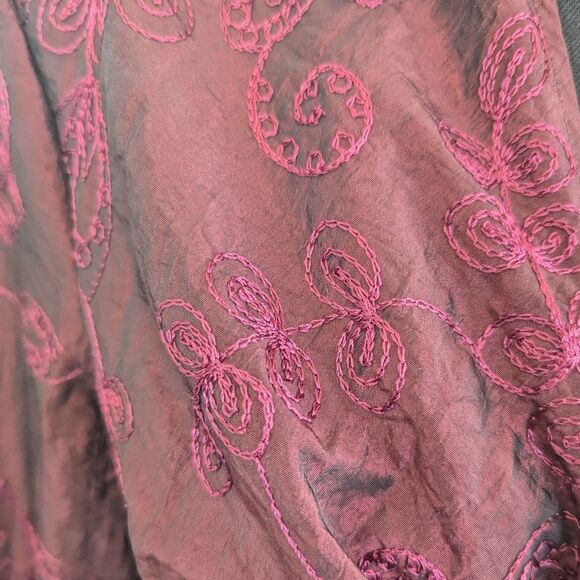 Naracamicie Embroidered Top Shacket MD Whimsigoth Witchy Fairycore Grunge Glam - Picture 5 of 11